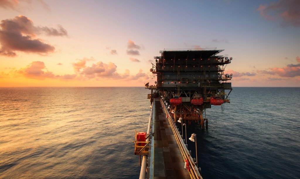 Offshore Oil Rig Satellite Link by DCS TELECOM