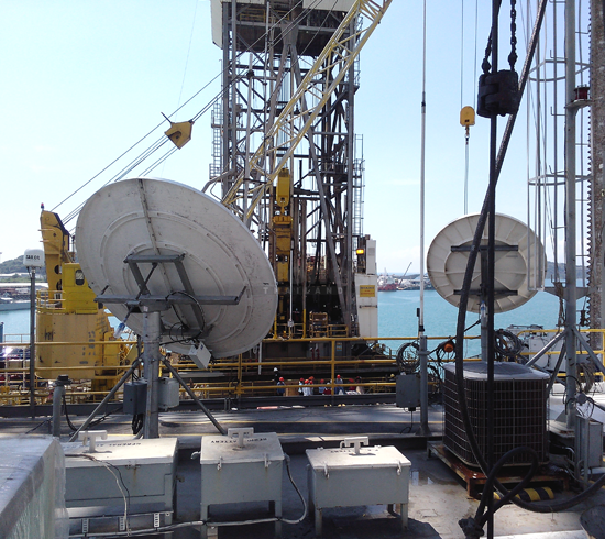 High-Speed Satellite link for OnG by DCS TELECOM