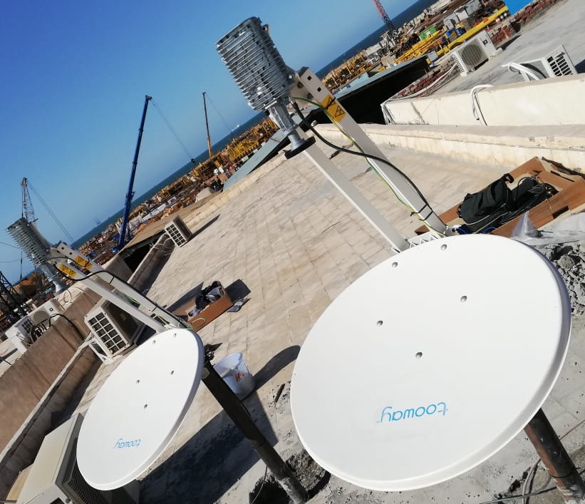 Dual High-Speed VSAT Connectivity for Oil and Gas Projects by DCS TELECOM